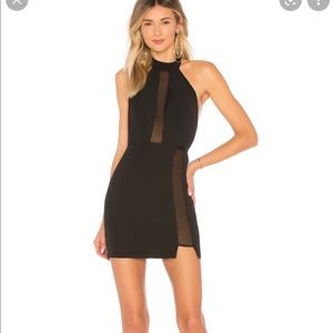 Superdown Black Mesh Dress